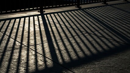 Fototapeta premium Shadow fence