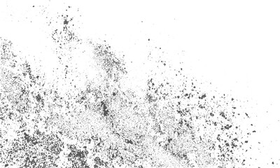 Obraz premium Monochrome organic halftone ink background vector design. Abstract grunge pop art texture with geometric dot pattern
