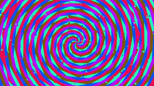 Abstract swirl pattern geometric shape colorful stripes psychedelic design