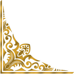 Gold Ornamental Corner Design