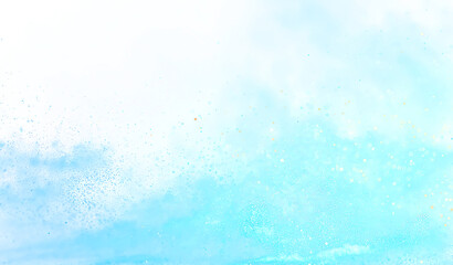 Obraz premium Turquoise Light Particles with Soft Glow Isolated on Transparent Background for Overlay