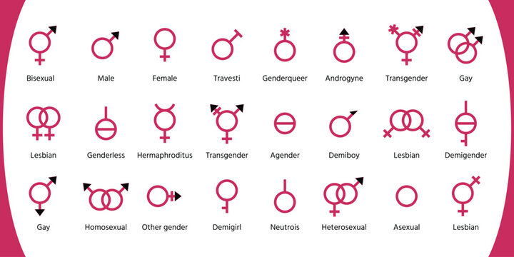Gender Identity Icon Set
