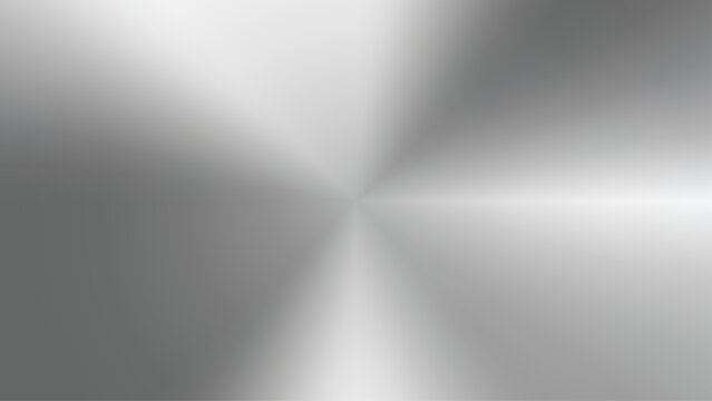 Elegant silver metallic background with a central radial gradient and brushed texture effect. Sleek modern chrome finish for premium product design.