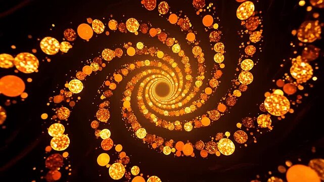 Orange-YellowSpiralLightPattern