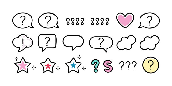 A collection of various speech bubbles and emoticons for visual communication Vector