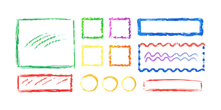 Assorted colorful sticky notes with various shapes and sizes on a white background Vector