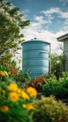 outdoor water storage inside a house