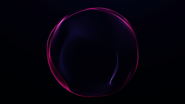 Smooth red and purple gradient energy sphere with soft glowing plasma surface and subtle luminous waves on dark background. Futuristic abstract orb with elegant depth and modern digital atmosphere.