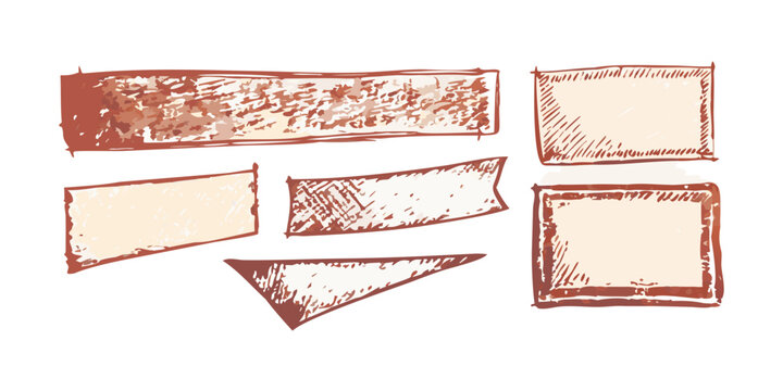 Assorted vintage labels and tags with rustic and distressed designs Vector
