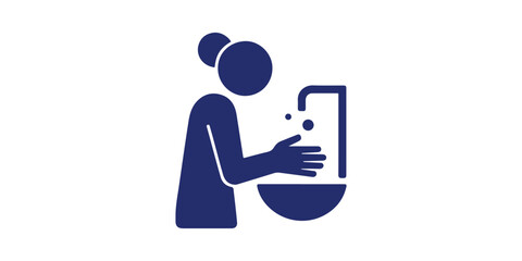 Washing hands icon Vector .