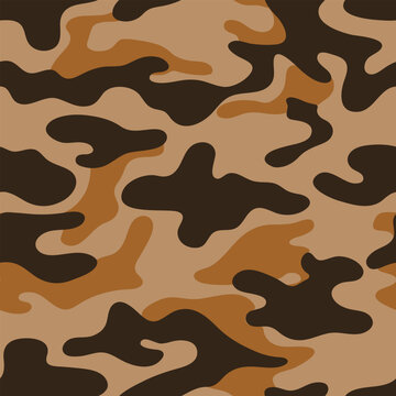 Vector three color woodland camouflage. Duck hunting camouflage background.