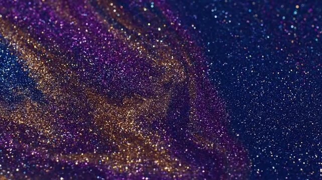 Abstract Fluid Dynamics Mesmerizing, slow-motion interplay of glittering liquids.