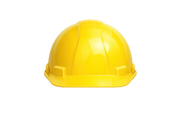Fototapeta premium Yellow hard hat representing safety, protection, and construction industry equipment, transparent background