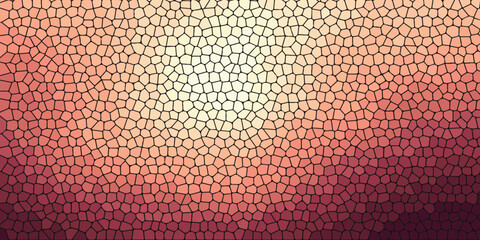 Warm textured gradient. Abstract geometric background, mosaic tiles. For brochure templates.