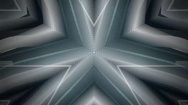 Symmetric gray blue geometric triangle motion