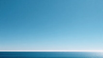 Fototapeta premium Calm Blue Ocean and Sky Horizon