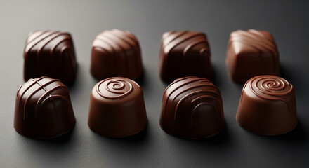 Fototapeta premium 高級チョコレートの詰め合わせ（バレンタイン・ギフト・スイーツ）