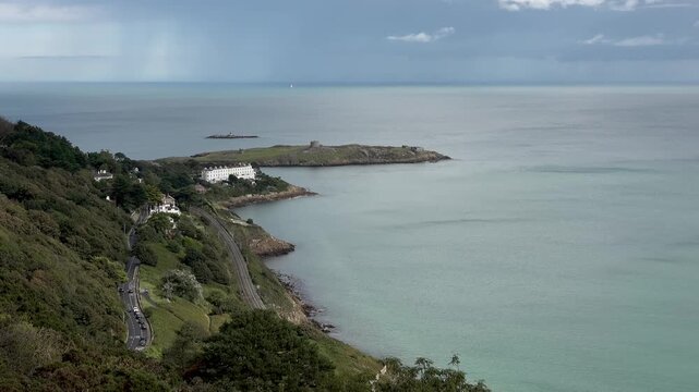 Sorrento Point and Dalkey Island in County Dublin, Ireland