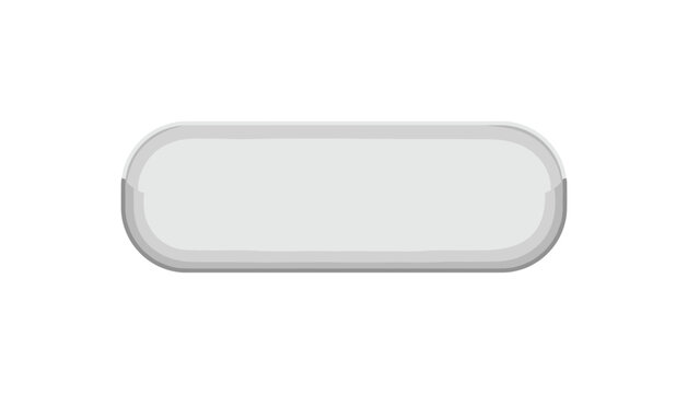 Empty white pill button shape web element