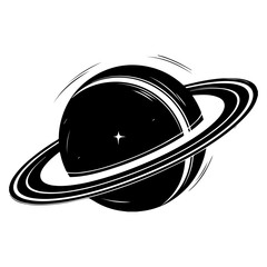 Stylized Saturn Planet Art © Nga