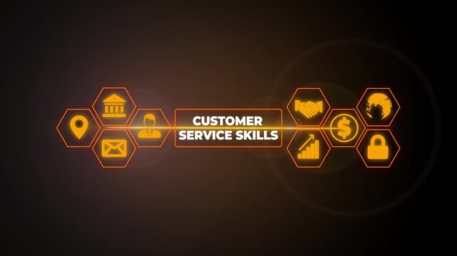Writing note showing Customer Service Skills. Business concept for Aptitude to master to improve dealings with client Male wear formal suit presenting presentation smart device