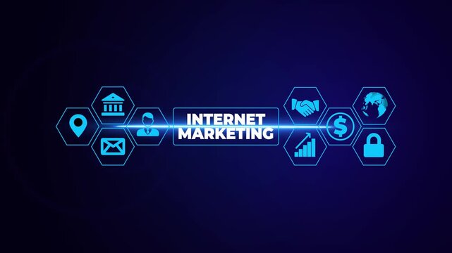 Internet online digital marketing SMM SEO business technology concept.