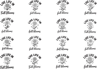 Spring Flowers Positive Quote SVG