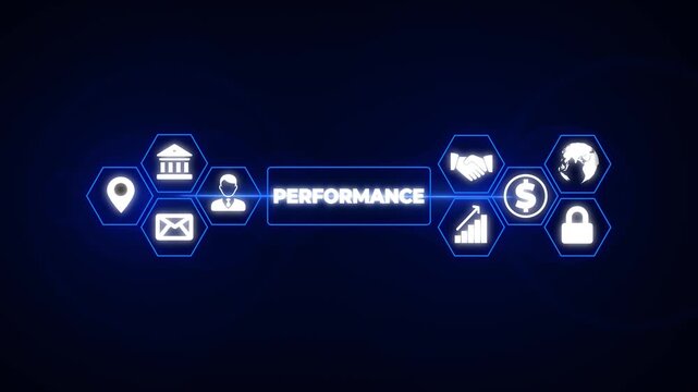 KPI Key performance indicator business and industrial analysis concept on screen.
