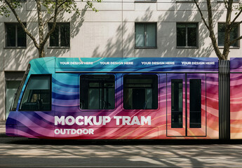 City Tram Outdoor Mockup