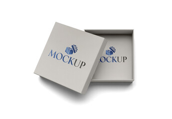 Open Box Mockup Top View