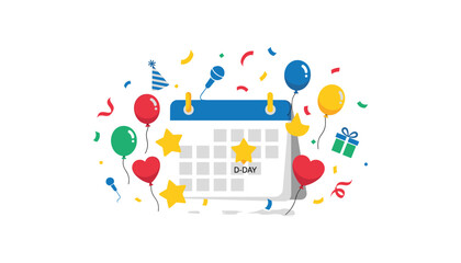 Calendar party celebration icon event date