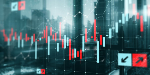Global Investment Trends Illustrated by Financial Charts and Asset Growth