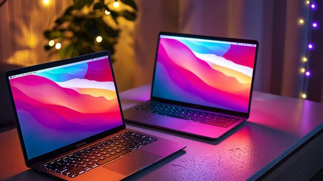 selective focus budget-friendly laptop clean surface multiple angles functional features
