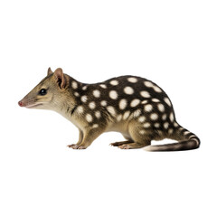 Spotted quoll isolated on transparent background