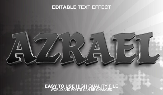  Azrael Angel Death Reaper Vector Fully Editable Smart Object Text Effect