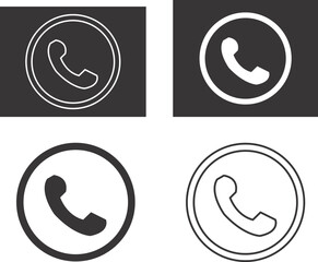 phone call glyph icon