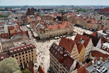 Market Square in Wroclaw in Poland