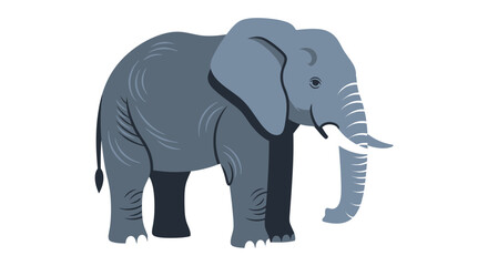 Obraz premium gray elephant illustration