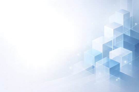 Minimal Abstract Cube Graph with Growth Arrow Business Background