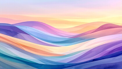 Bright abstract rainbow background featuring colorful flowing waves and light motion lines in a vibrant vector art design template for a modern wallpaper backdrop