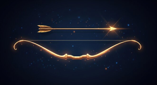 Lord Ram bow and arrow symbolizing dharma &ndash; spiritual stock illustration