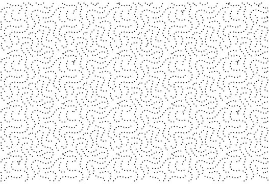 Seamless abstract black and white dotted pattern on white background, minimalistic stippled texture for fabric, wallpaper, branding, and wrapping paper, vector EPS 10