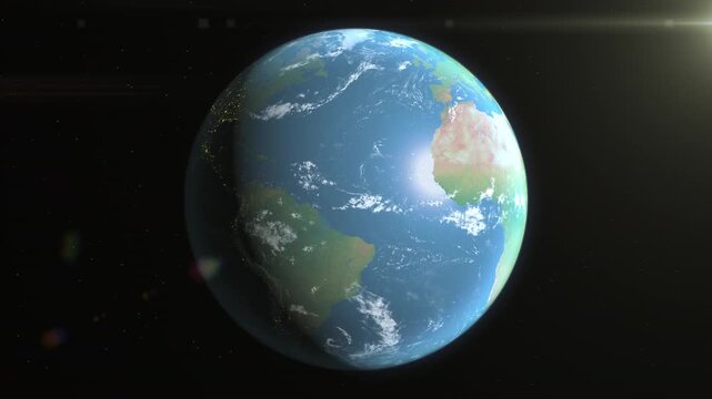 Location and map of the Republic of Ireland on the surface of the earth at day.