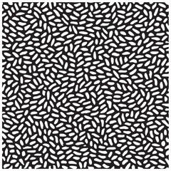 Seamless organic hand-drawn white grain pattern on black background, abstract dash texture for fabric, wallpaper, wrapping paper, minimalist vector illustration, EPS 10.