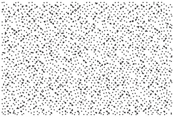 Abstract black polka dot seamless pattern on white background, trendy vector texture for textile, wallpaper, wrapping paper, minimalist graphic design, EPS 10.