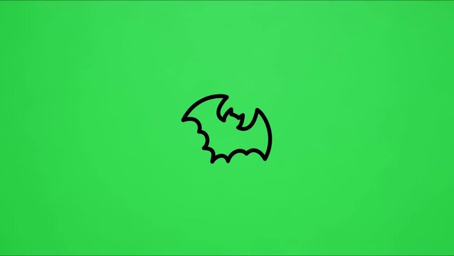 A video showcasing the iconic Batman logo in a green screen
