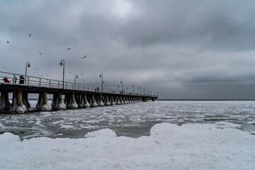 Fototapeta premium zima nad Bałtykiem