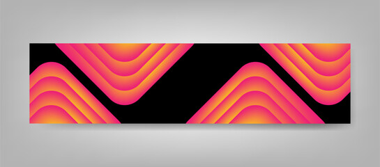 Dynamic Gradient Curve Lines Background for LinkedIn Cover Business Profile