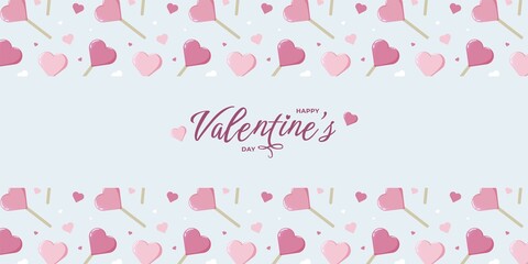 Valentine s Day Greeting Lollipops Clouds