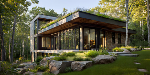 Naklejka premium Modern Cabin Retreat
